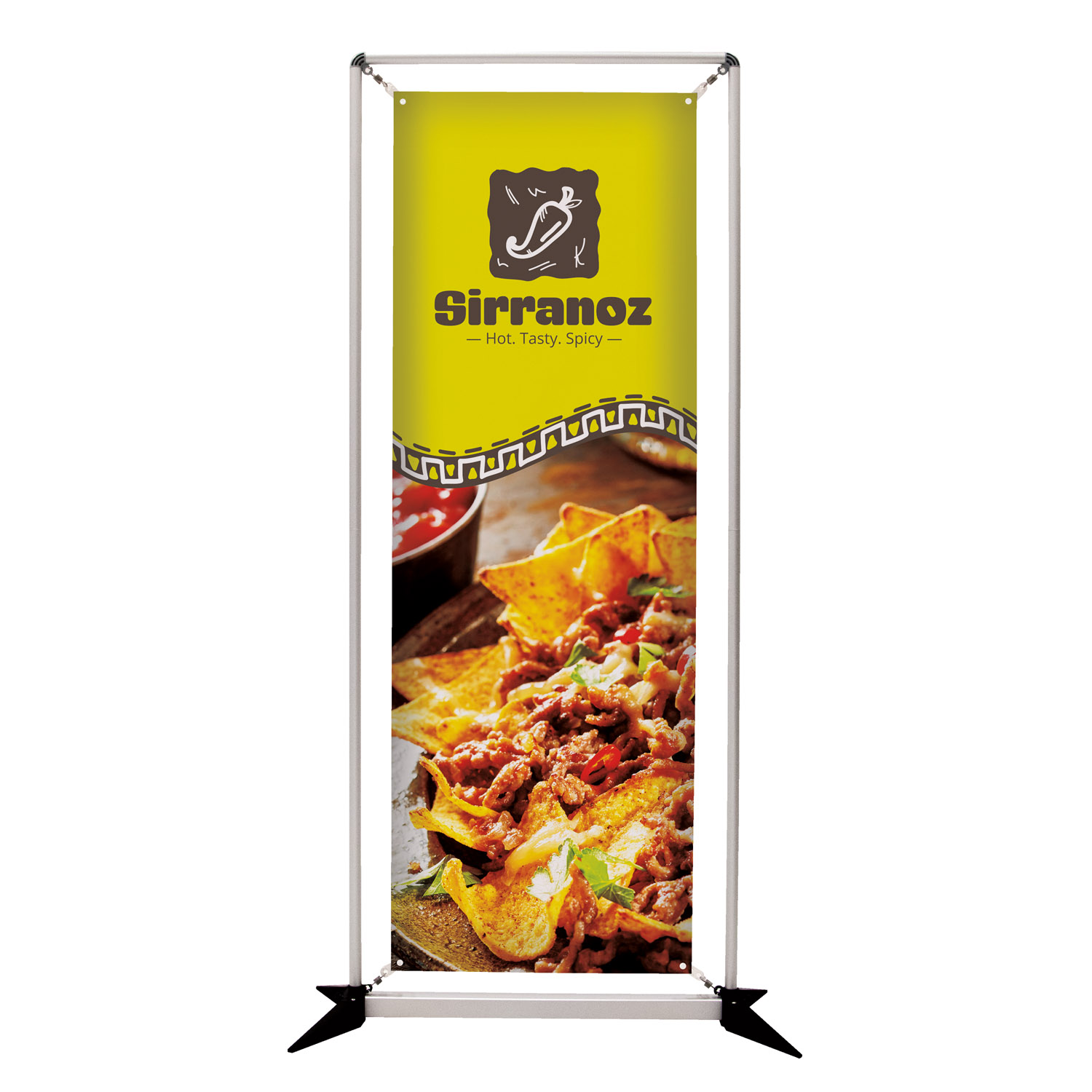 3' FrameWorx Banner Display Kit (Single-Sided, 13 oz. Smooth Vinyl) 3