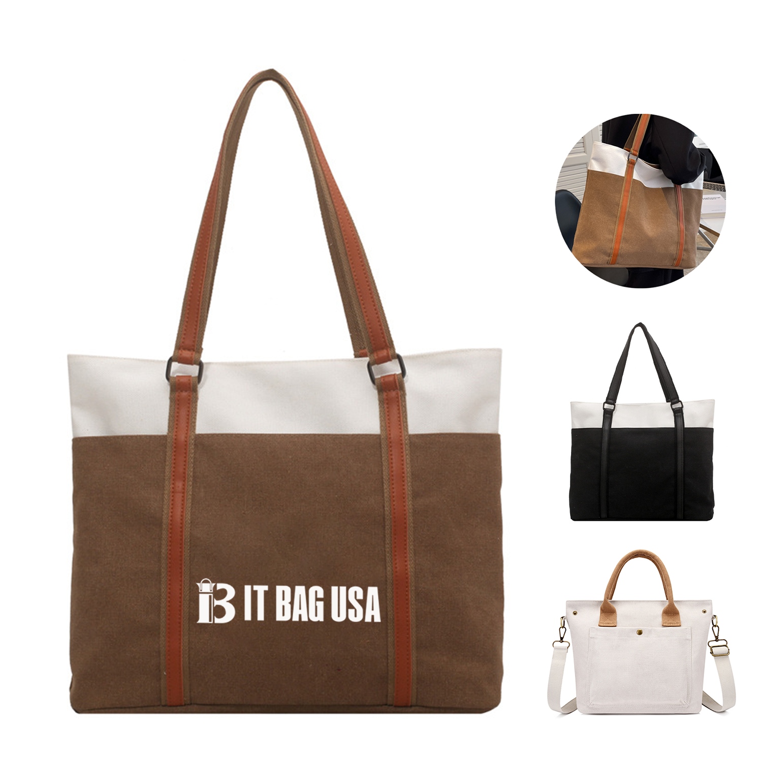 Canvas Tote Bag, custom tote bag with logo imprint 4