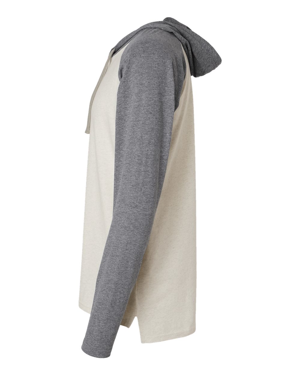 Unisex Fine Jersey Hooded Long Sleeve Raglan Tee - 6917 43