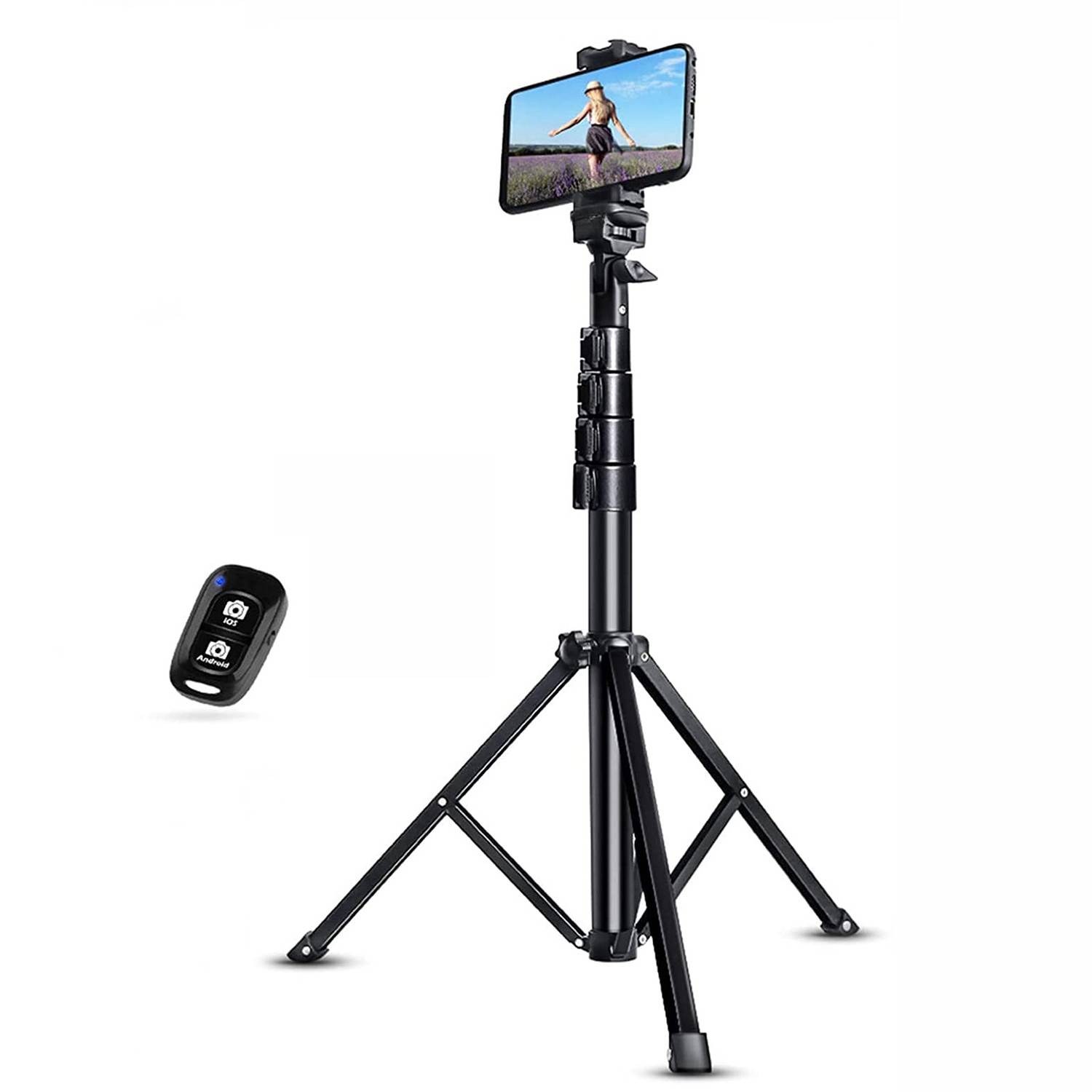 Aluminum Alloy Bluetooth Remote Mobile Phone Selfie Stick 3