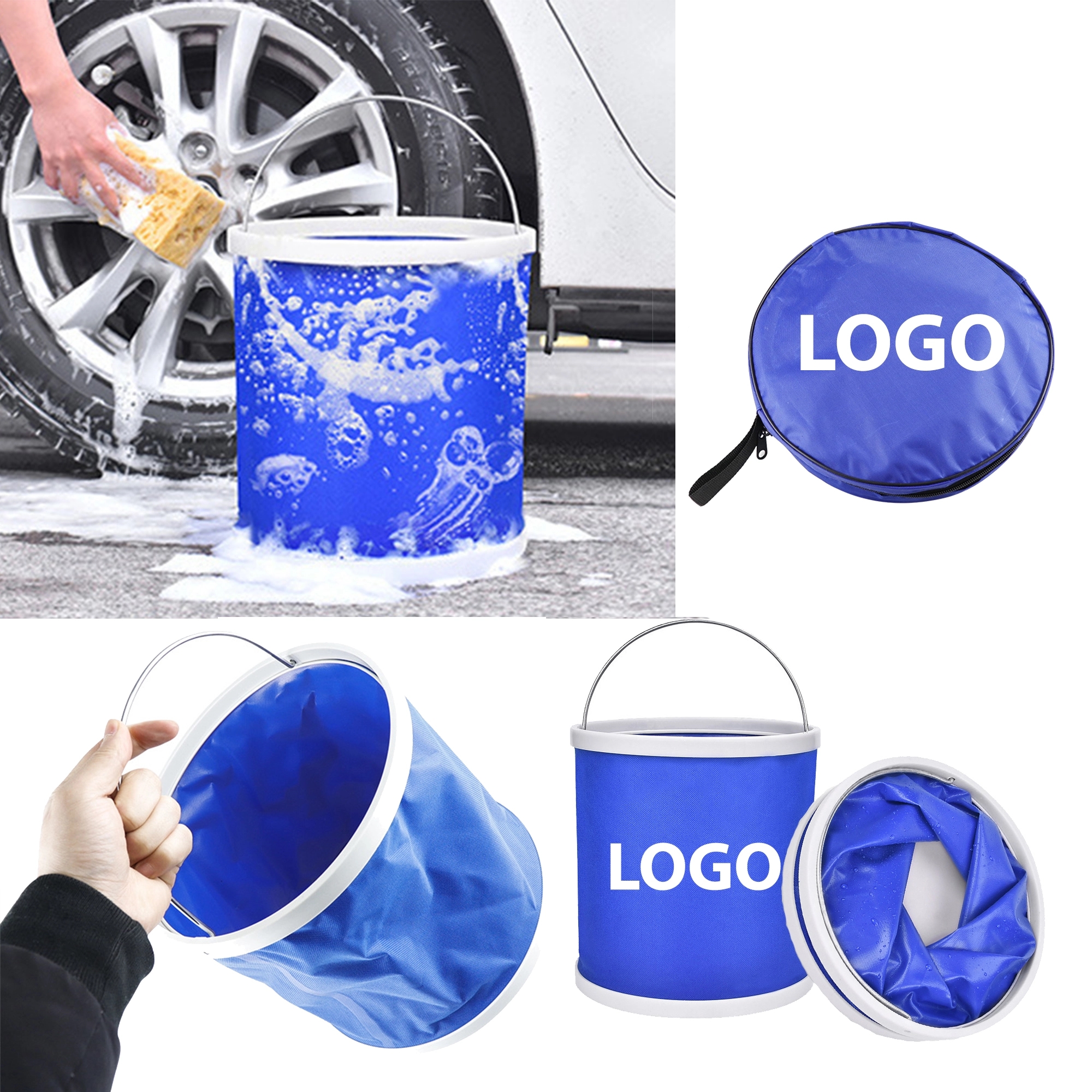 MOQ 50 OutDoor Collapsible Water Bucket 2