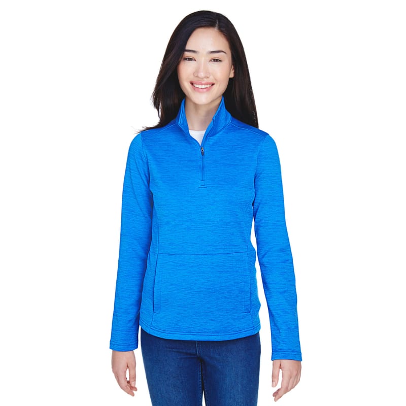 Devon & Jones Ladies' Newbury Mélange Fleece Quarter-Zip 18