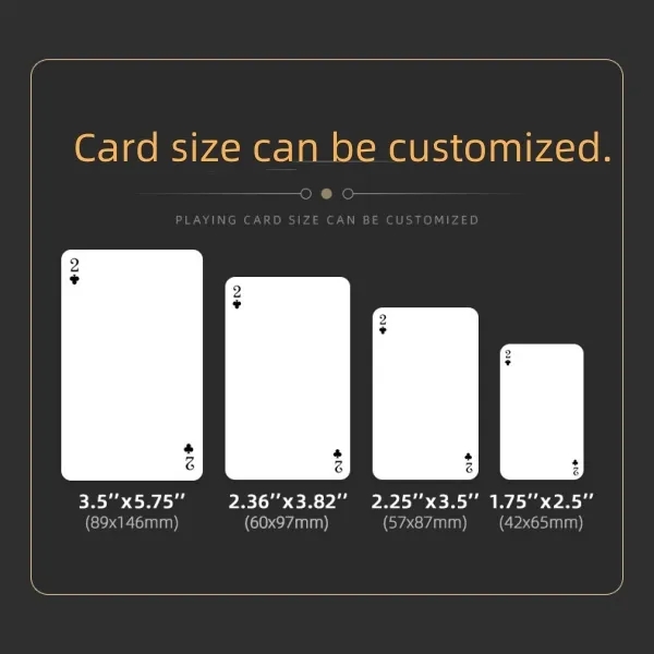 Customized waterproof poker playing cards 2