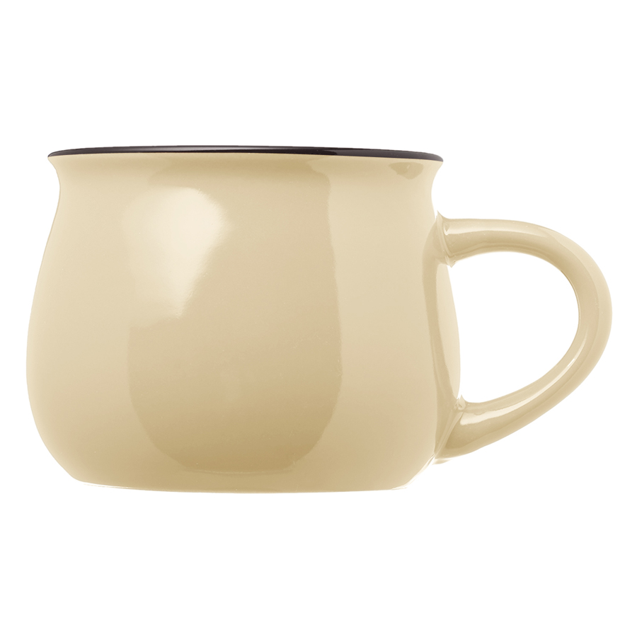 12 oz. Two-Tone Glossy Pottery Custom Coffee Mug 12