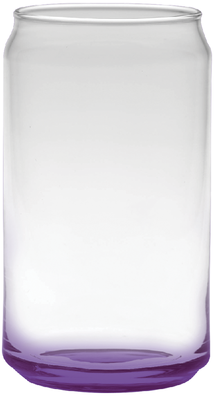 16 oz. Deep Etch Soda Can Glass 26