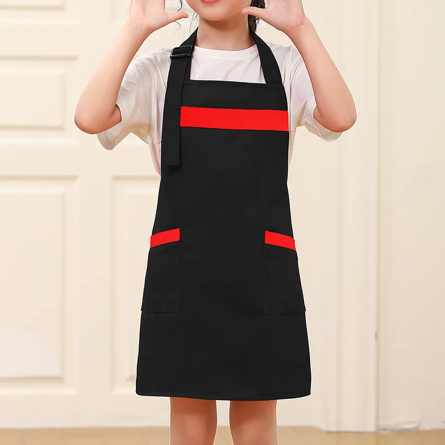 Kids Tiny Cotton Neck Strap Apron 1