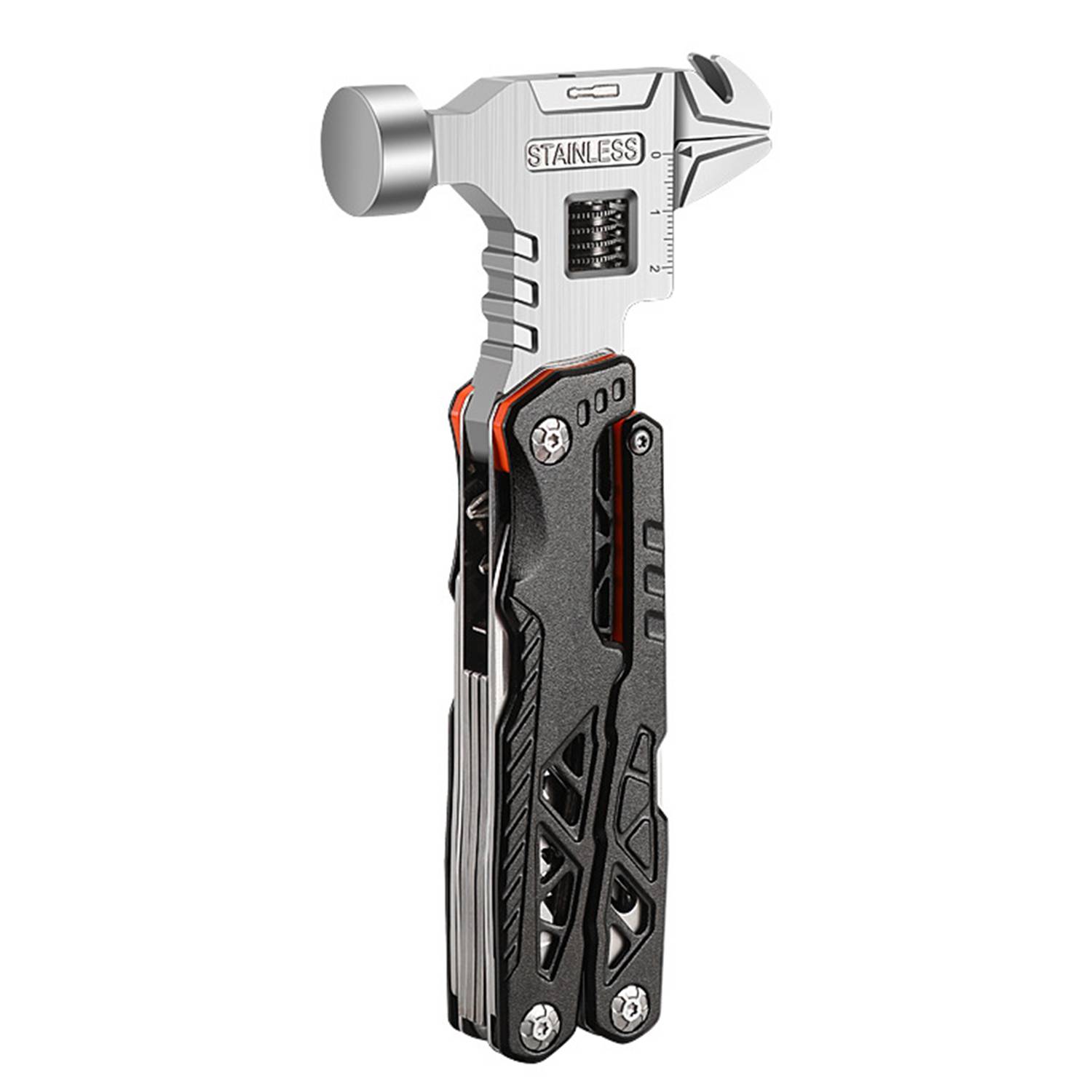 Outdoor Portable Multifunctional Wrench Hammer Pliers 9