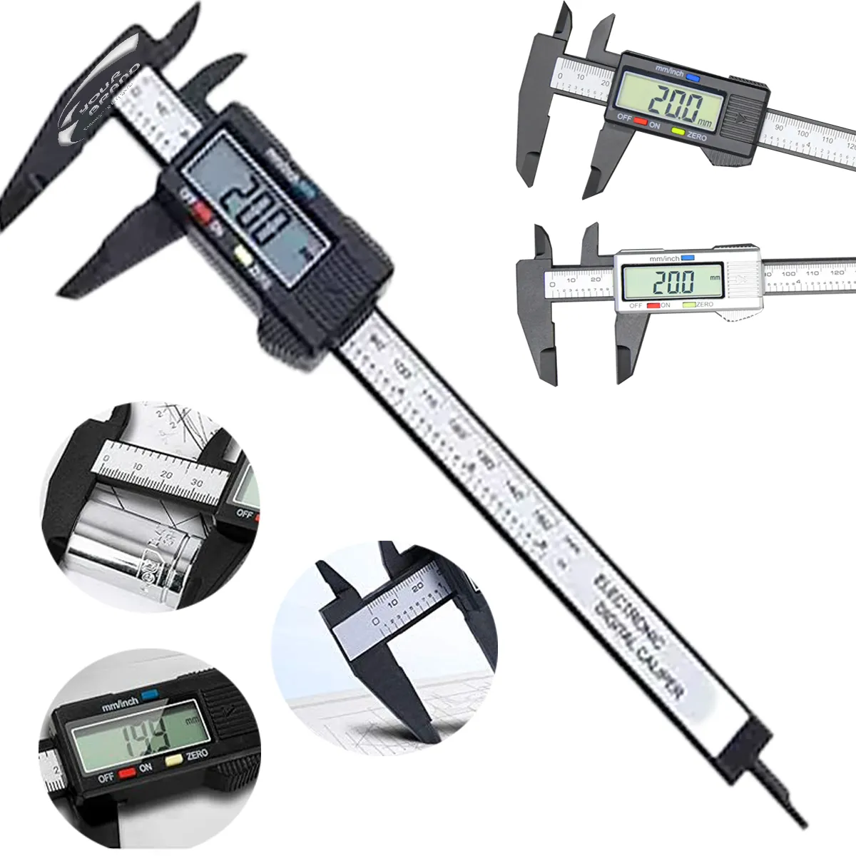 Large Screen Precision Measuring Digital Vernier Caliper 3