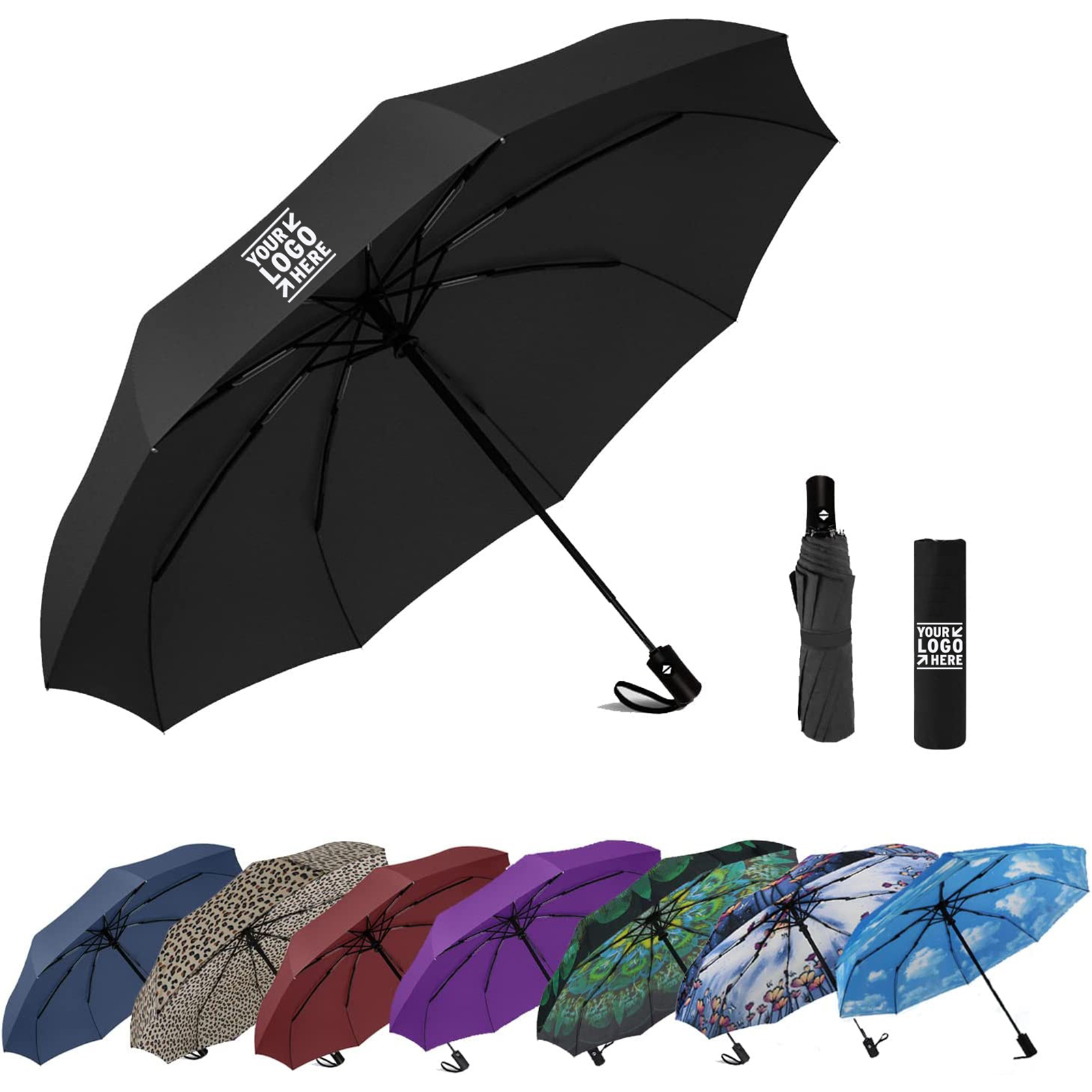 Windproof Travel Compact Umbrella