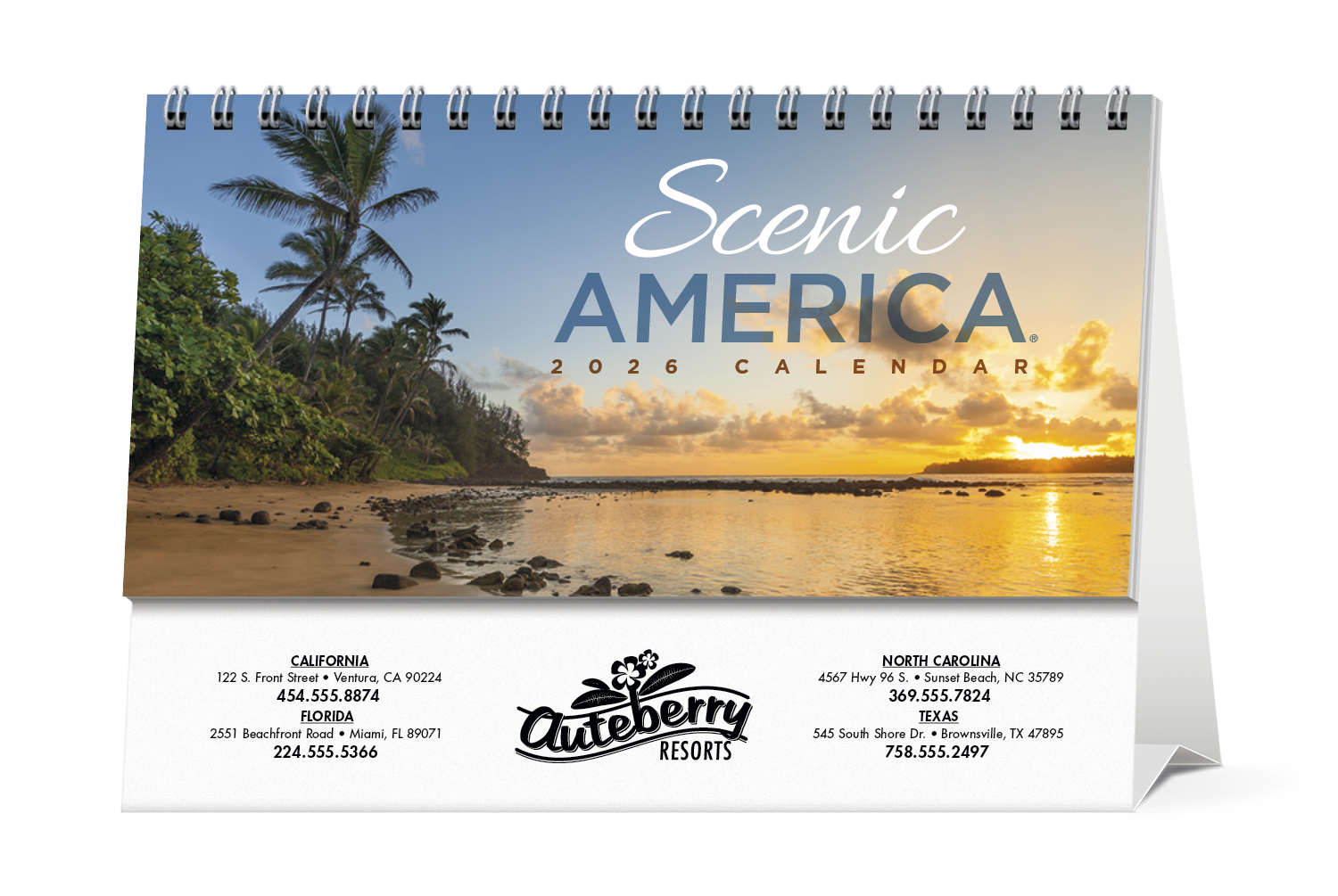 HotLine® Products Scenic America® Desk Tent Calendar 40
