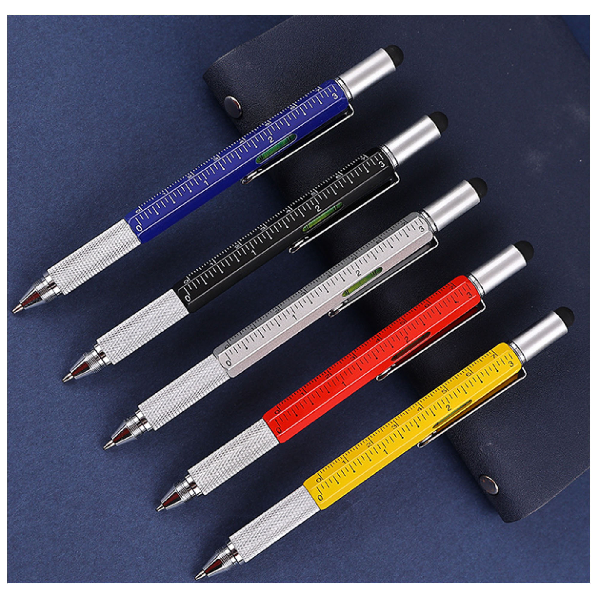 Versatile Metal Screwdriver Pen with Touchscreen & Level Features 4
