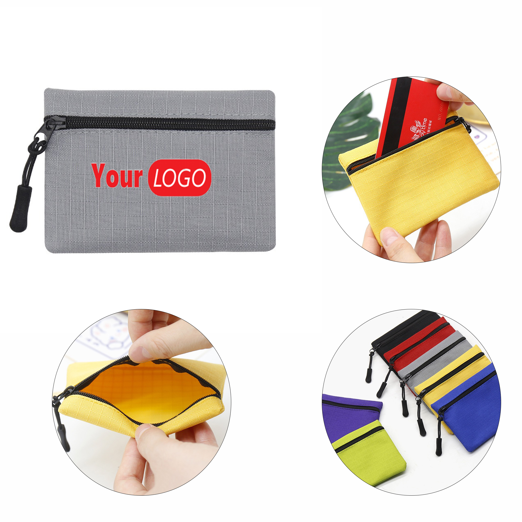 Zip Mini Coin Purse MOQ 1pcs 1