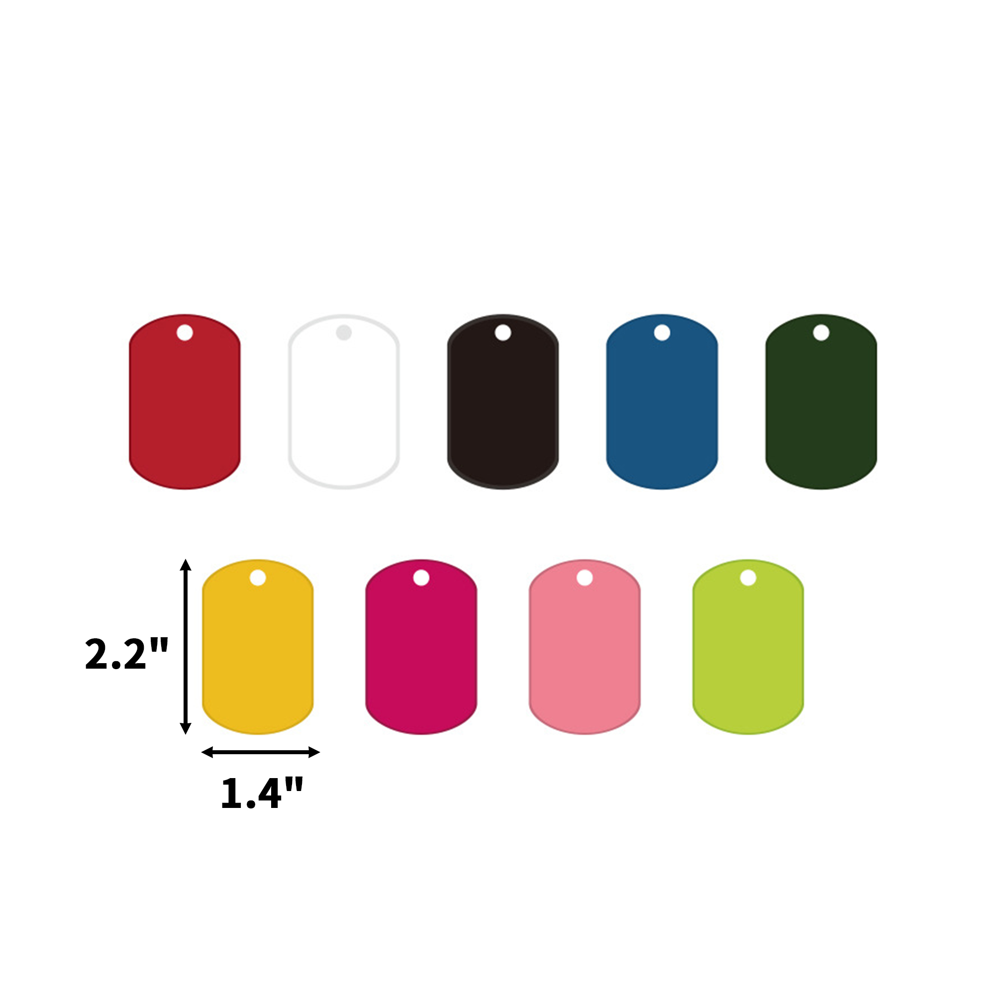 Oval Soft Vinyl Key Ring Motel Style 3
