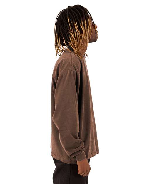 Unisex Max Heavyweight Garment-Dyed Long Sleeve T-Shirt - SHGDLS 16
