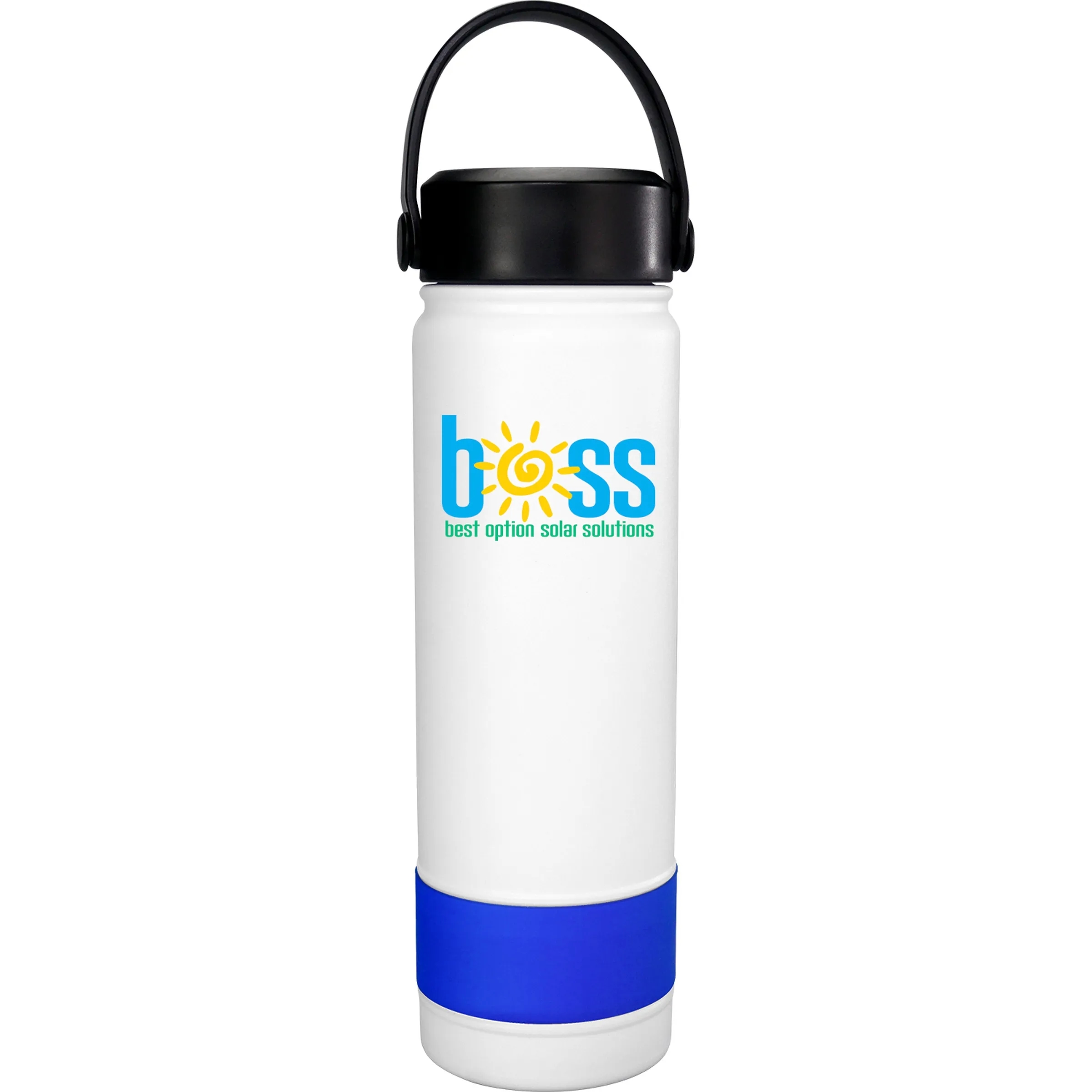 Colorful Metal Top 24 oz. Banded Bottle, custom water bottle with logo imprint 3