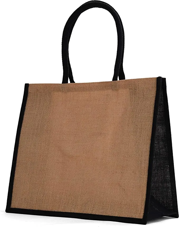 Jute Tote Bags With Handles, custom tote bag with logo imprint 3
