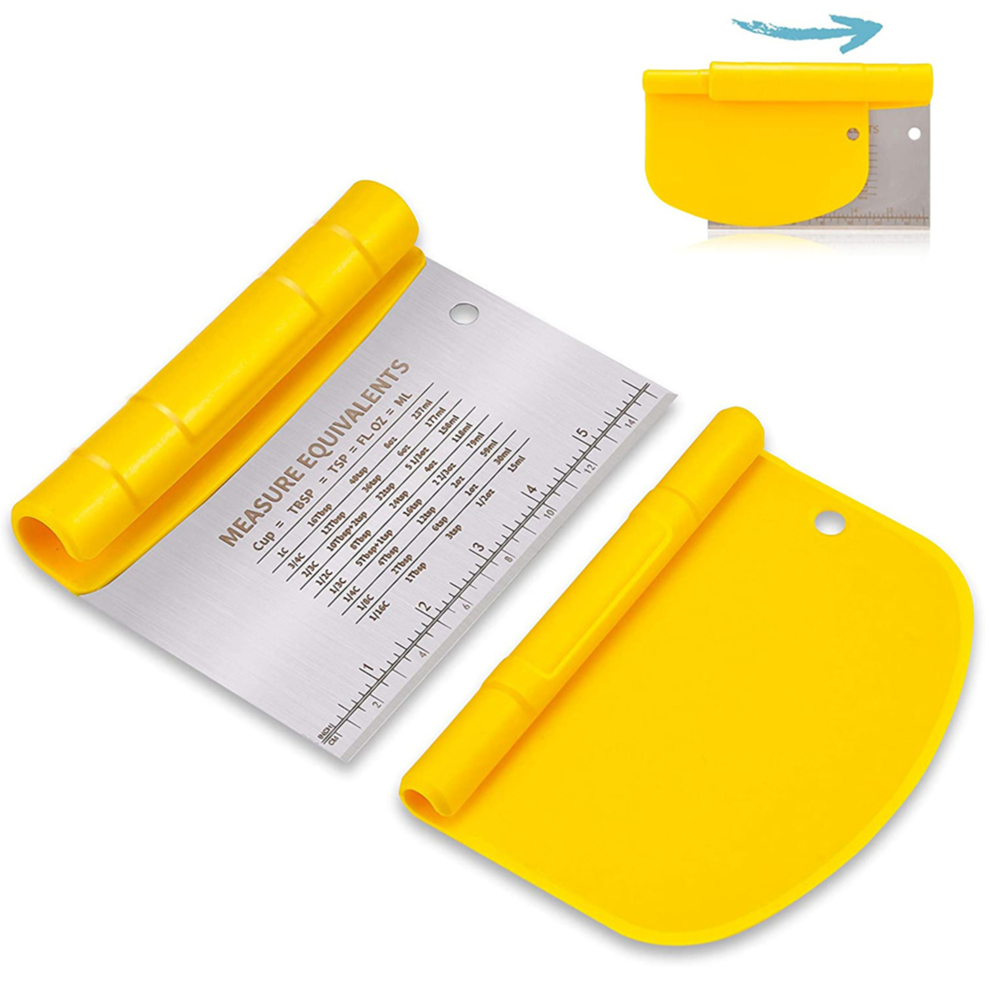 Multi-purpose Stainless Steel Dough Scraper 6