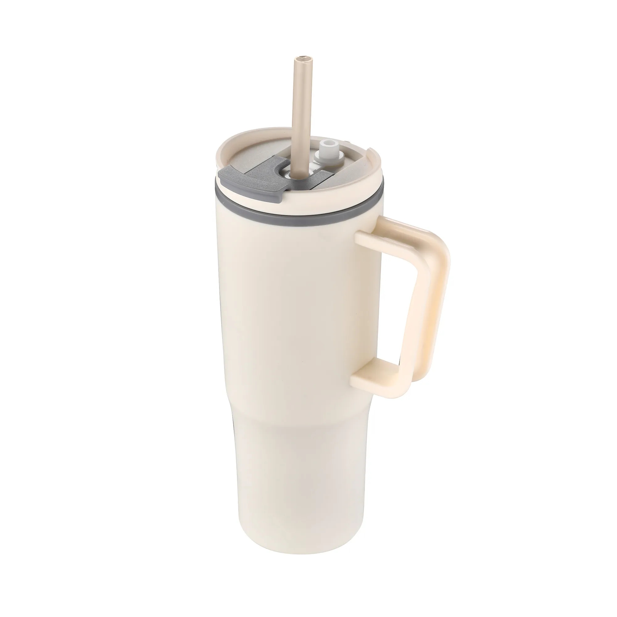 30oz. Double Wall Mug with Handle and Straw 38