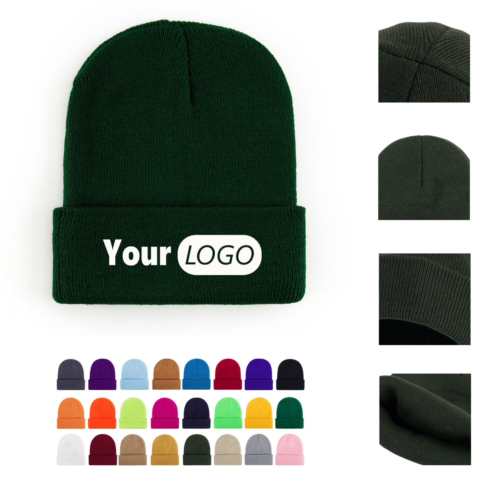 Unisex Warm Beanie Knitted Hat For Autumn And Winter 2
