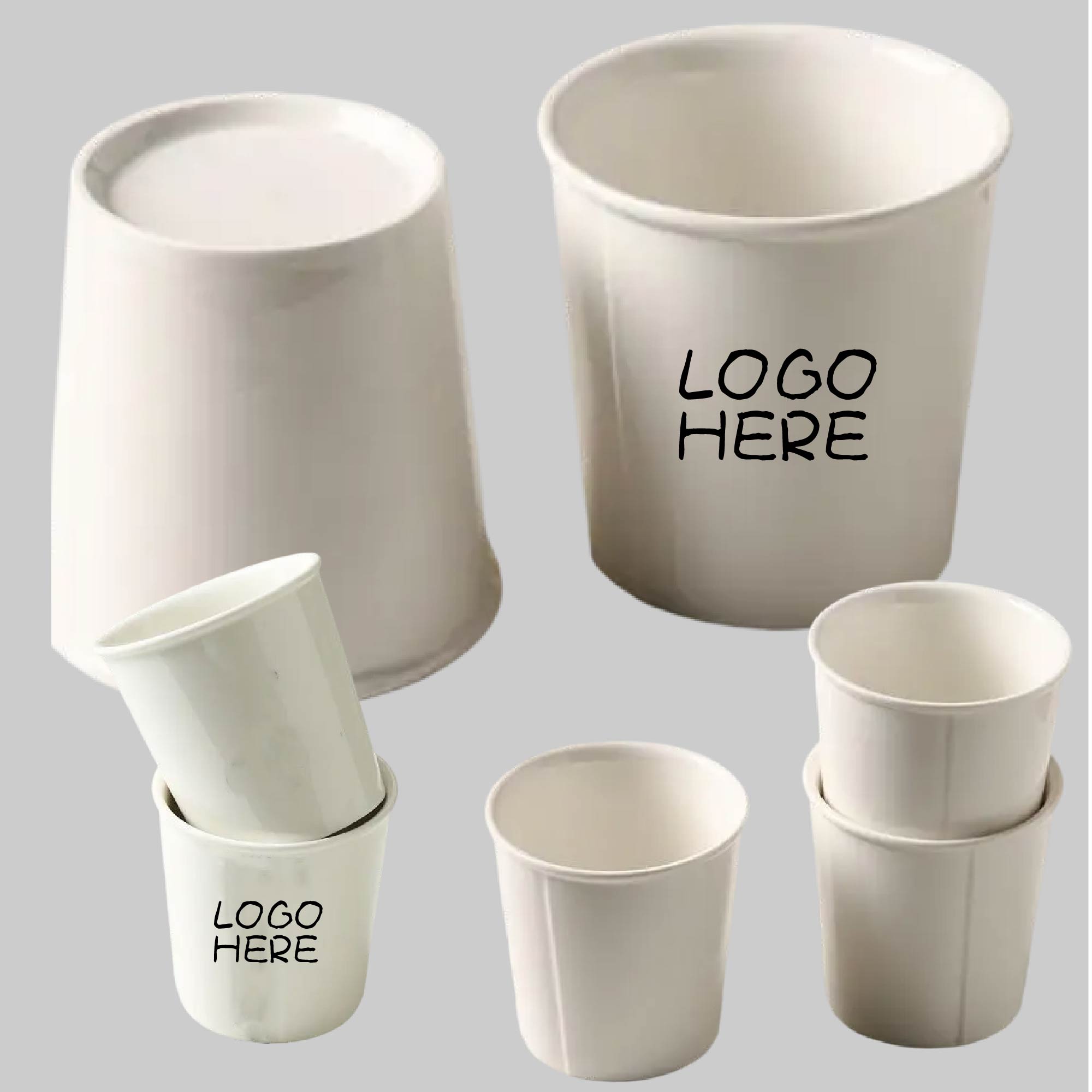 White Simple Paper Modeling Ceramic Cup 1