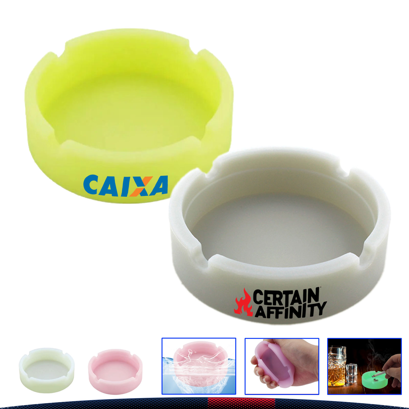 Round Fluorescence Ashtray 2