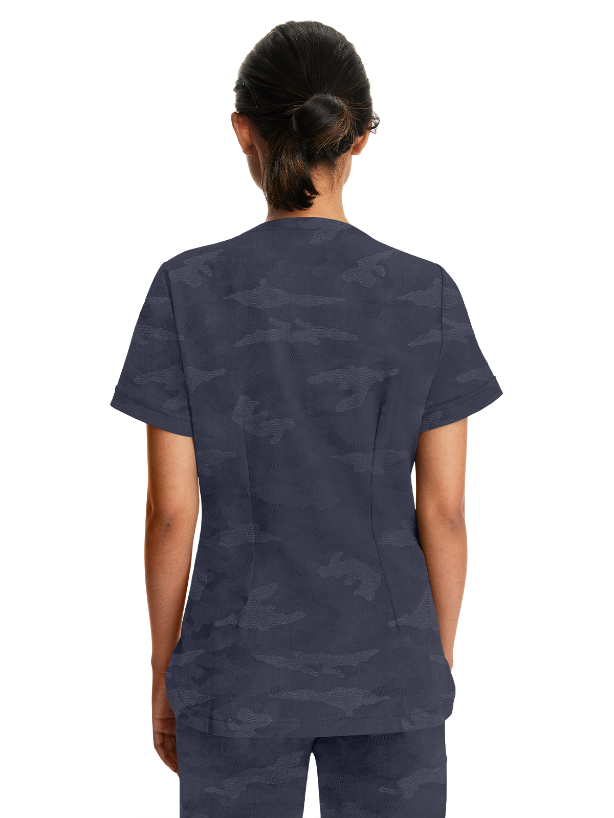 Healing Hands - HH PL Jacquard - Women's 2-Pocket Joy Camo V-Neck Top 18