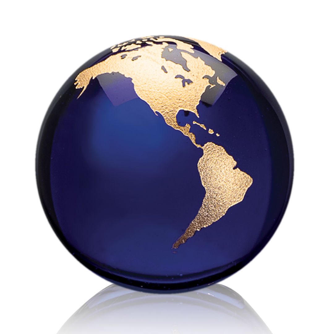 Globe Paperweight - Blue 18