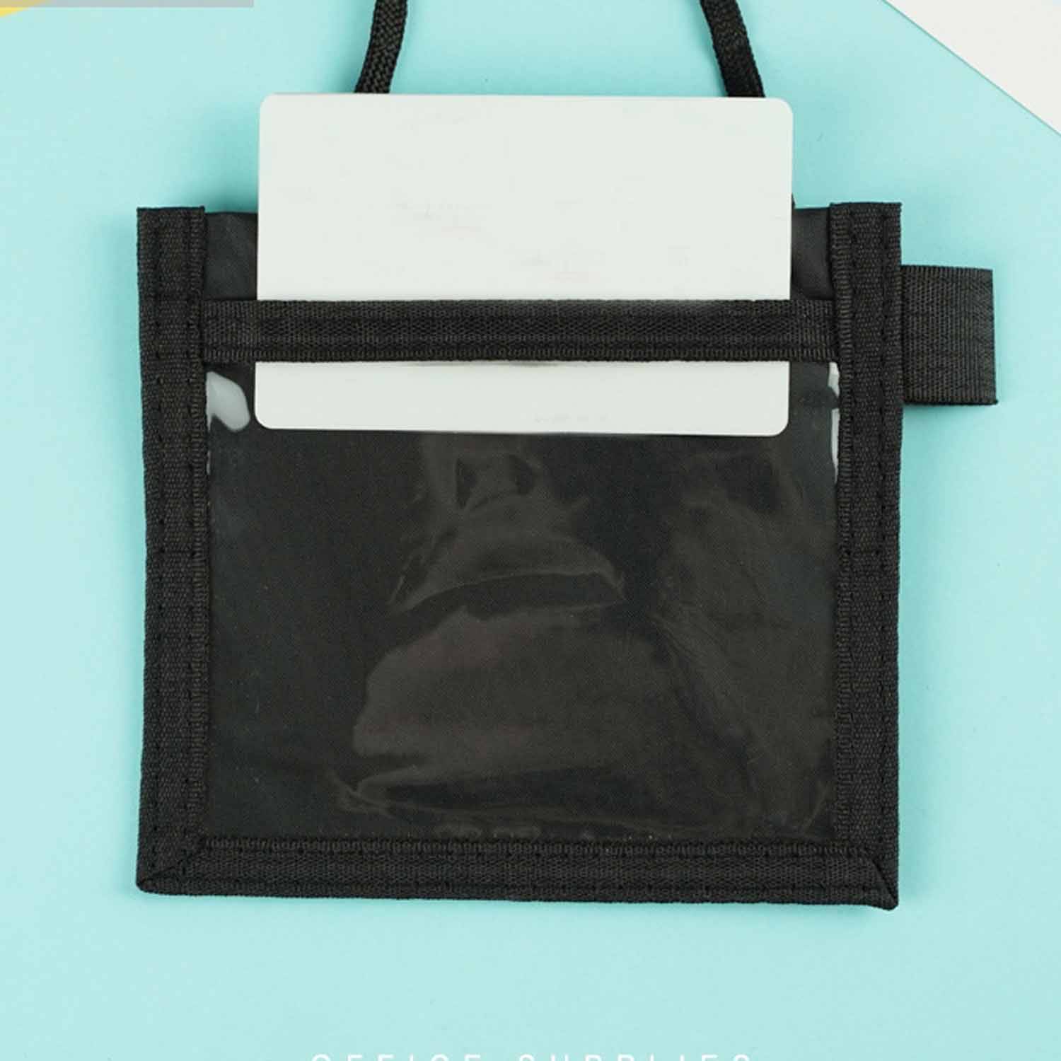 Halterneck transparent document storage bag 3