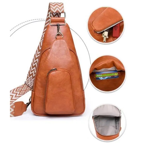 Stylish Custom Vegan Leather Sling Bag 14