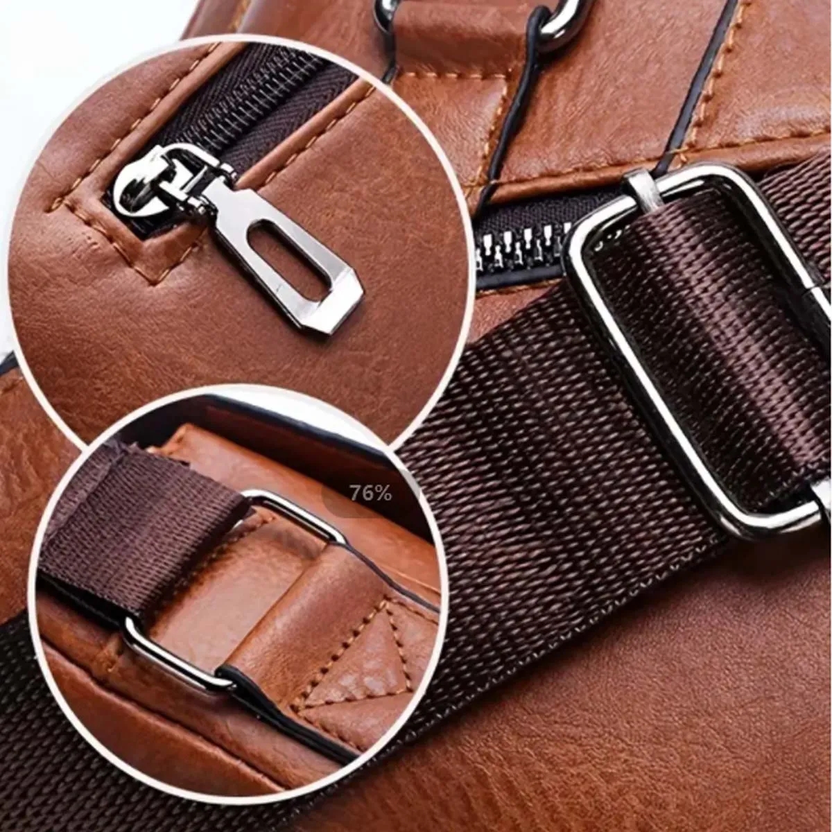 Large Capacity PU Leather Handbag Crossbody Bag Briefcases 8