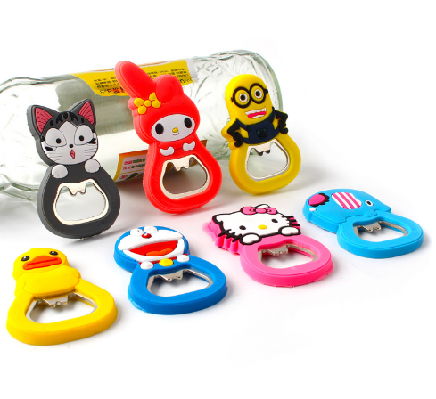 Cartoon Custom Bottle Opener Magnet, custom magnet with logo imprint 6
