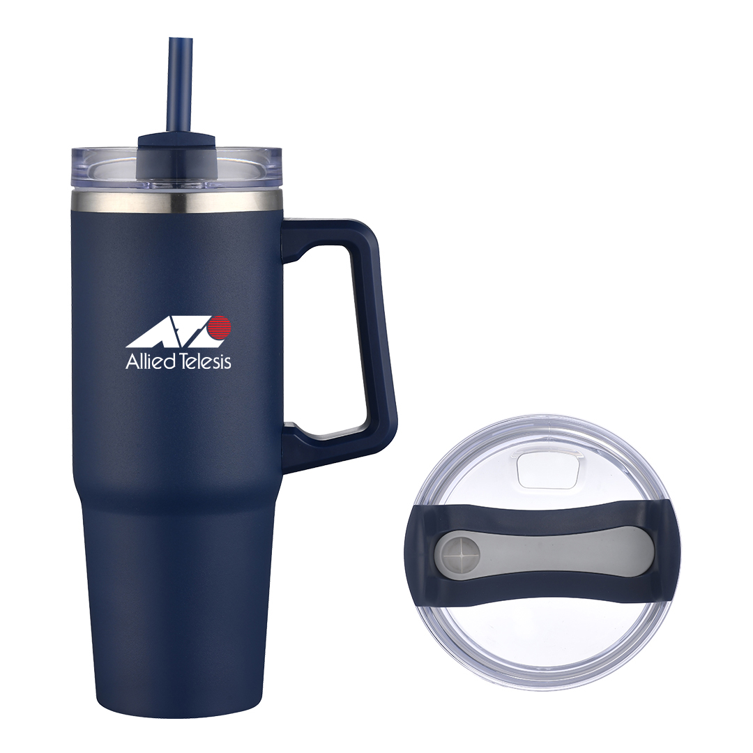 ArticFire 30oz Double-Wall Stainless Steel Tumbler with Handle and Straw 17