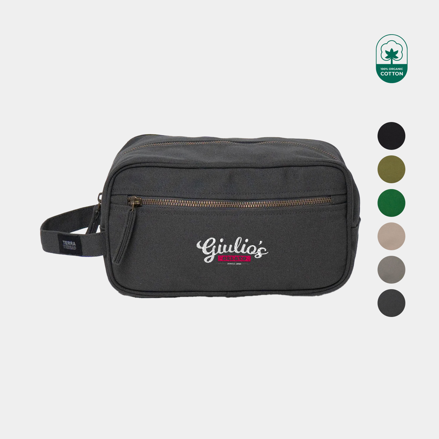TERRA THREAD® - Toiletry Bag Sustainable GOTS & Fair Trade Certified 5