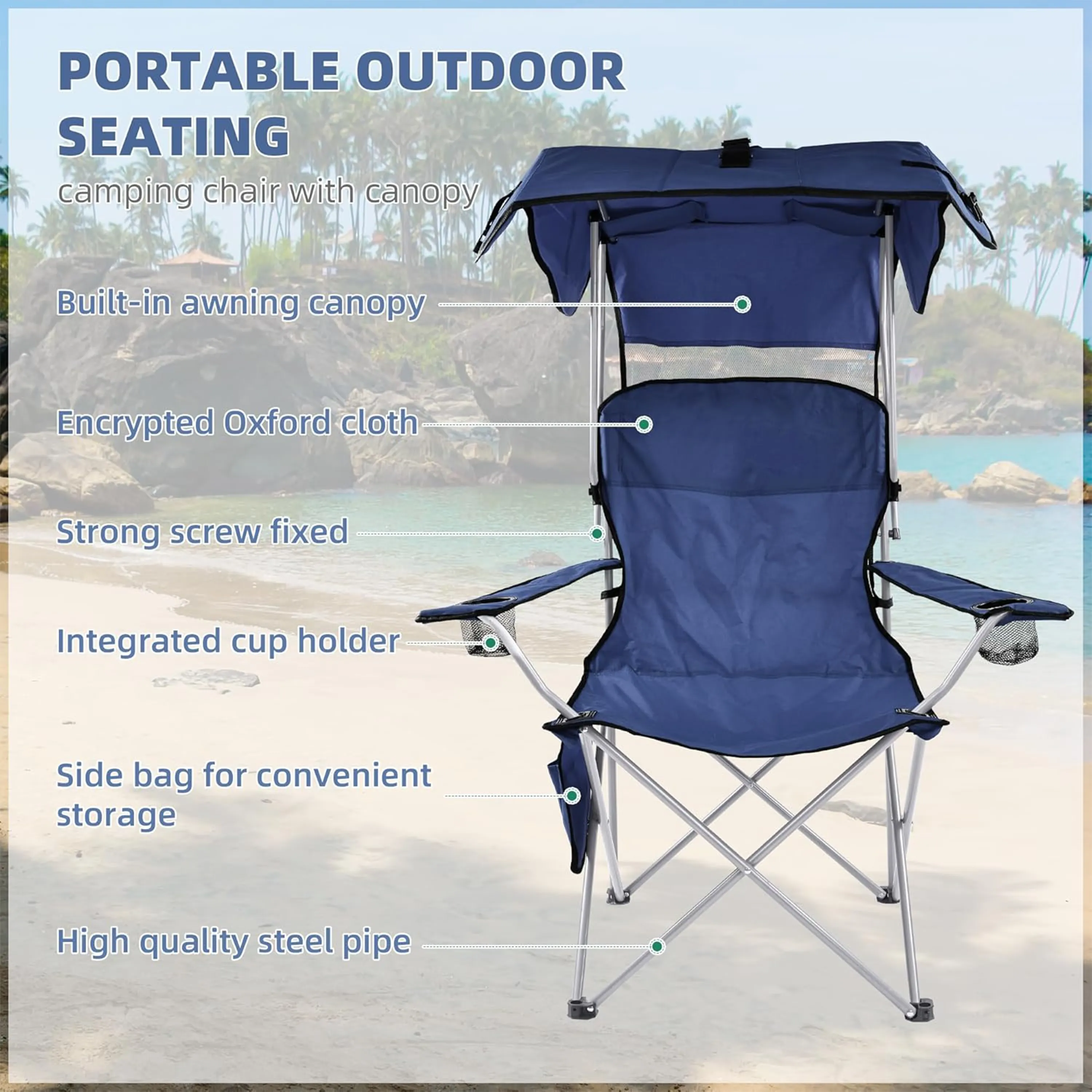 Camping Recliner Support with Carrying Bag 6
