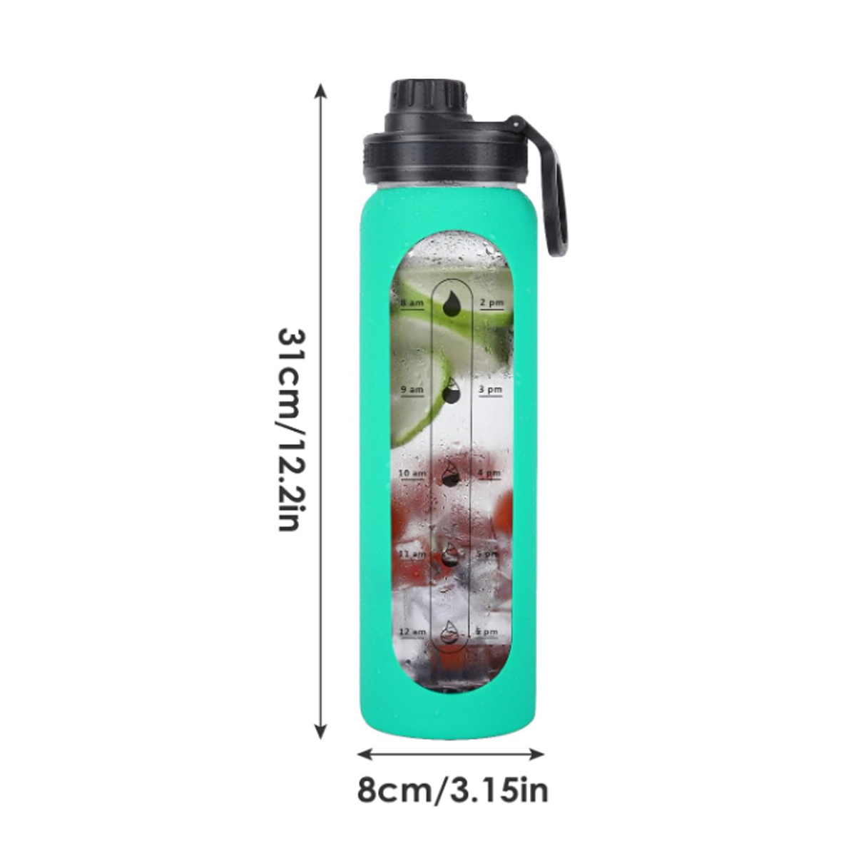 30oz Borosilicate Glass Water Bottle 7