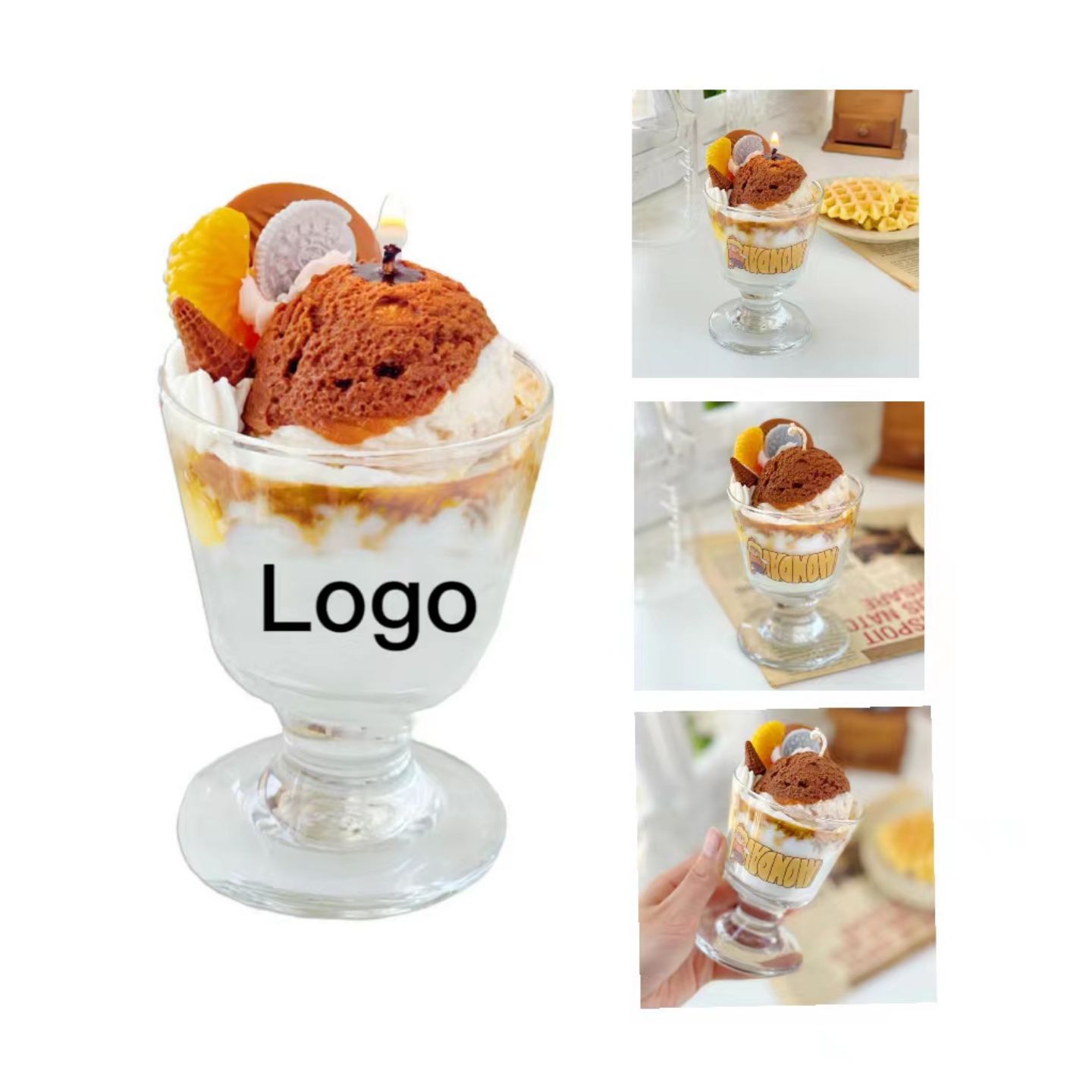 Ice-cream Soybean Wax Candle 1