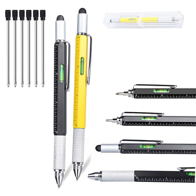 Metal 6 in 1 Tool Pen with Ruler 10
