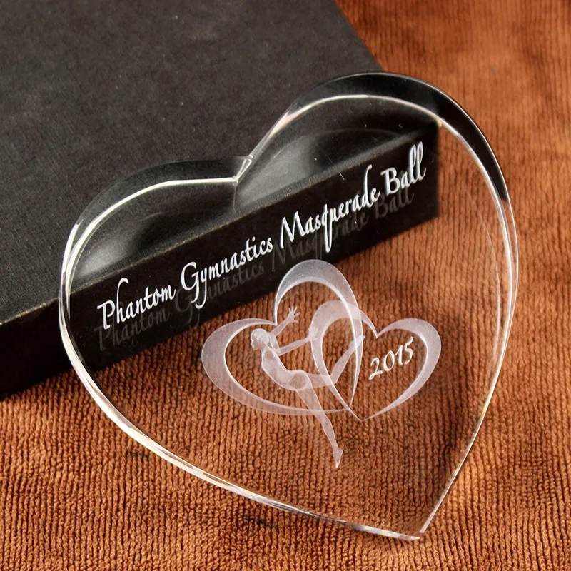 Crystal Heart Paperweight 7
