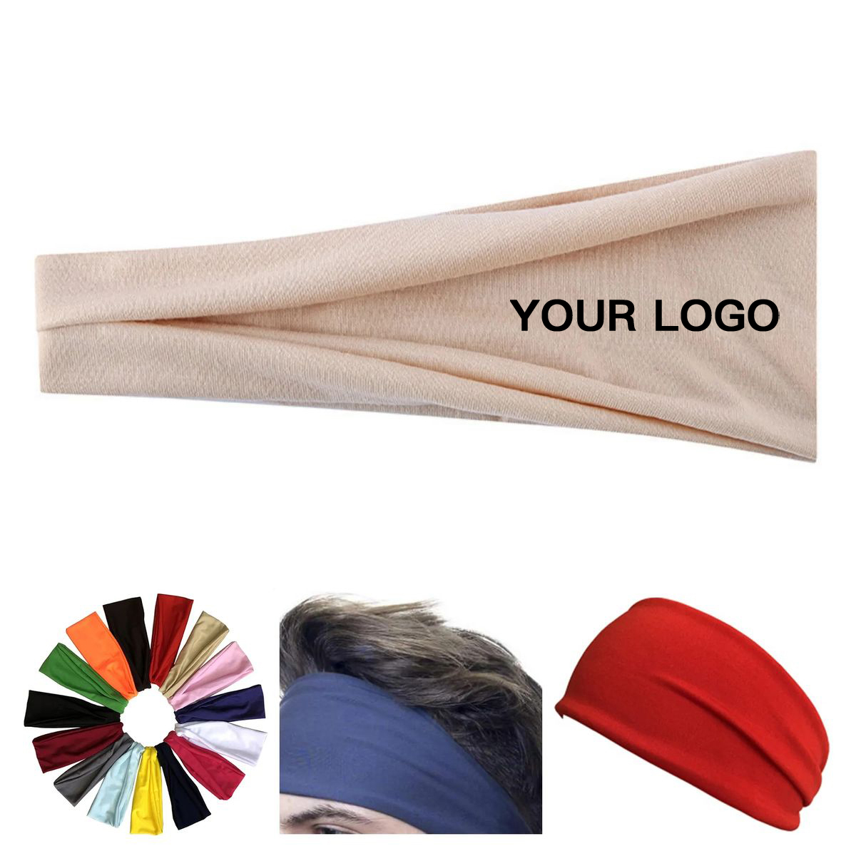 Polyester Moisture Wicking Sweat Headband 3