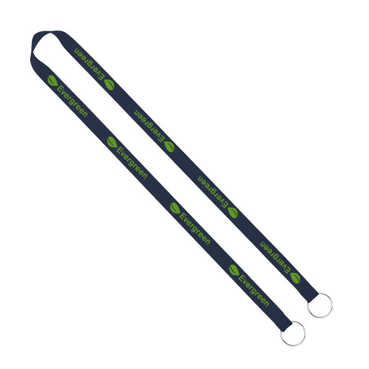 5/8" Screen Printed Lanyard with Double Clips 19