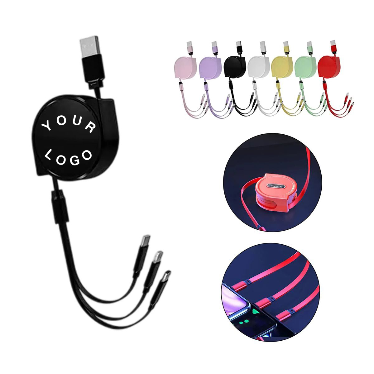 Retractable USB Charging Cable for Travel Use 2