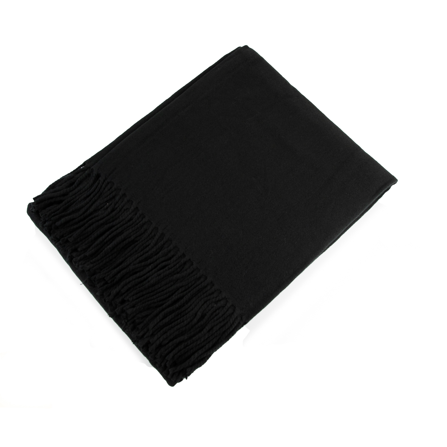 Black 100% Alpaca Throw Blanket 2
