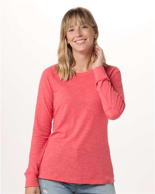 Women's Solid Preppy Patch Long Sleeve T-Shirt - BW3166 47