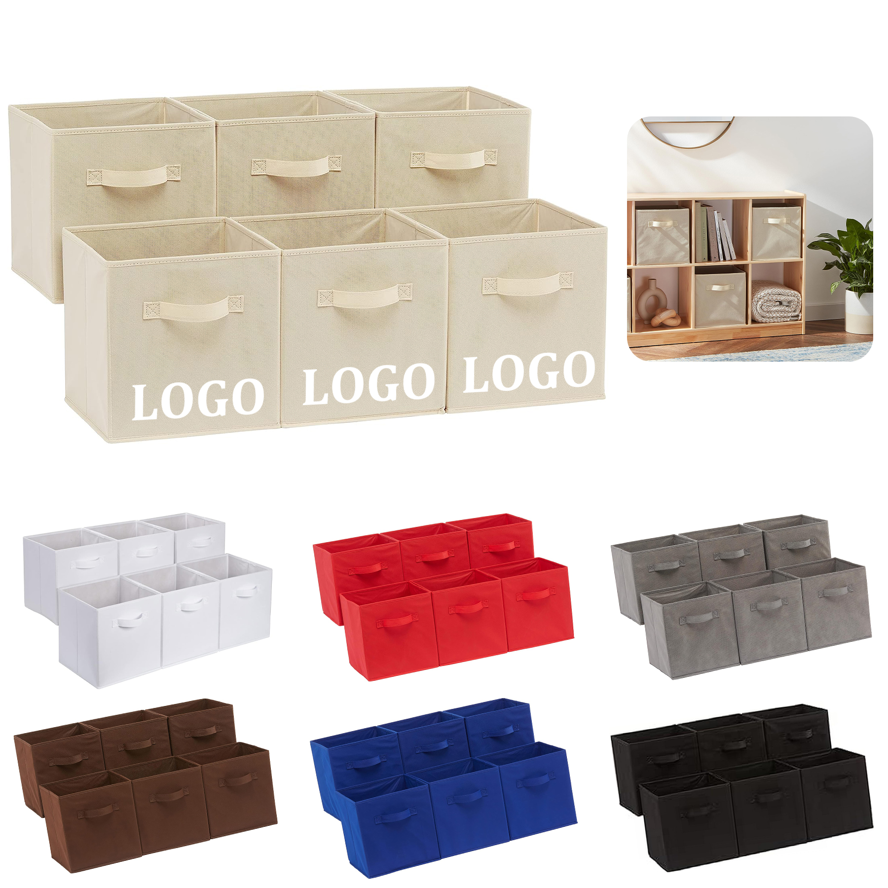 Collapsible Fabric Storage Cubes 4