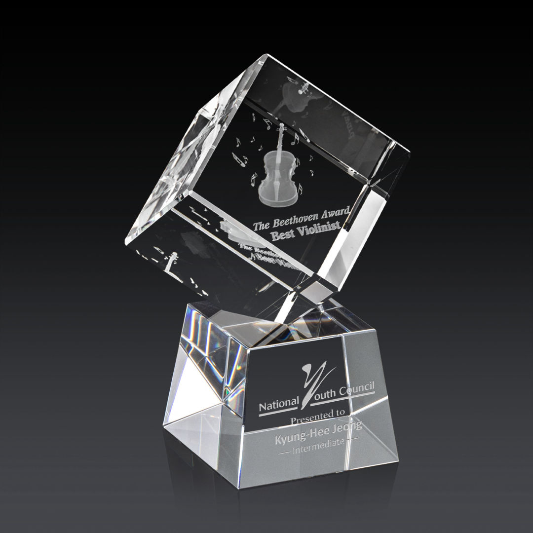 Burrill 3D Award on Robson Base - Clear 7