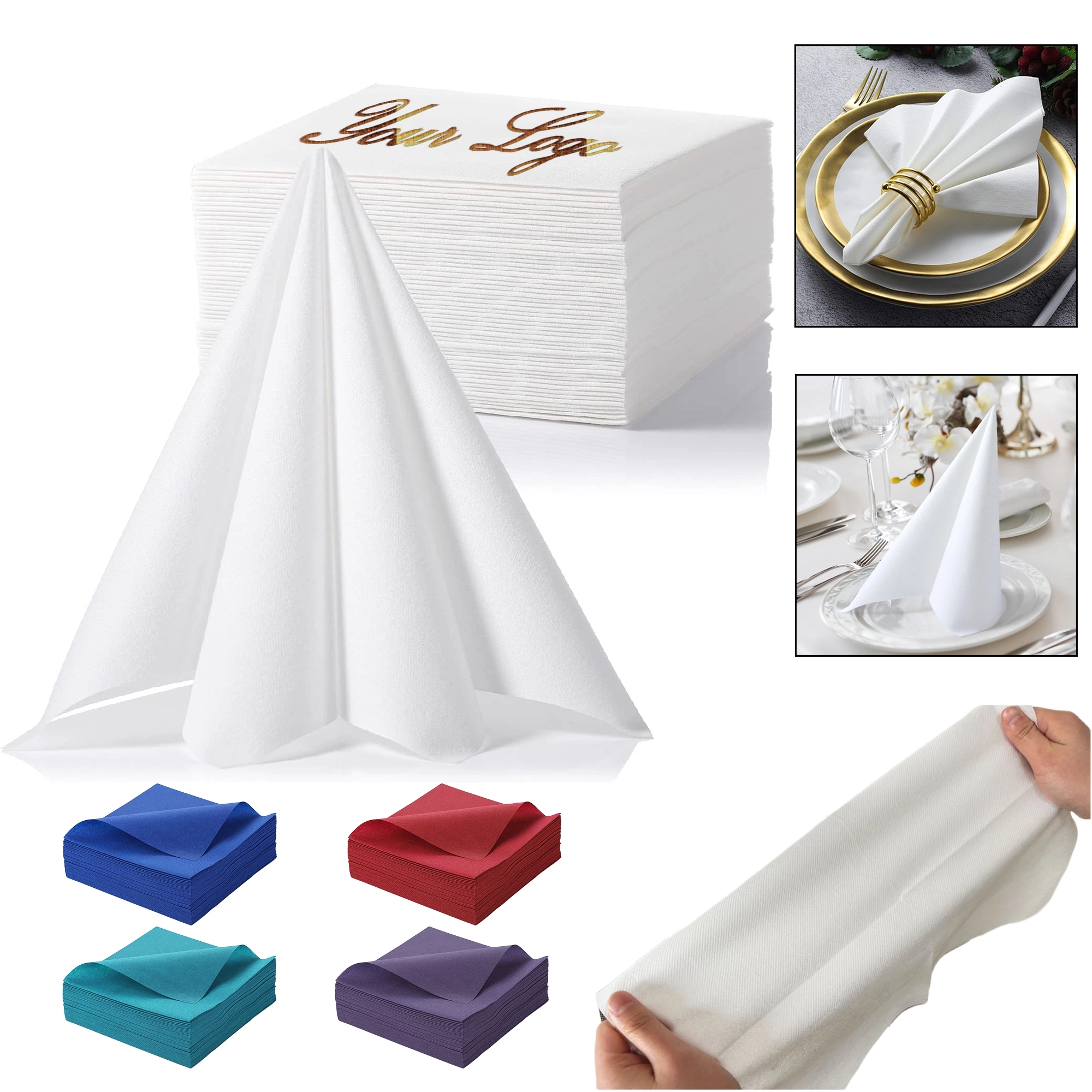 Napkins Air Laid Wedding Guest Towel 2
