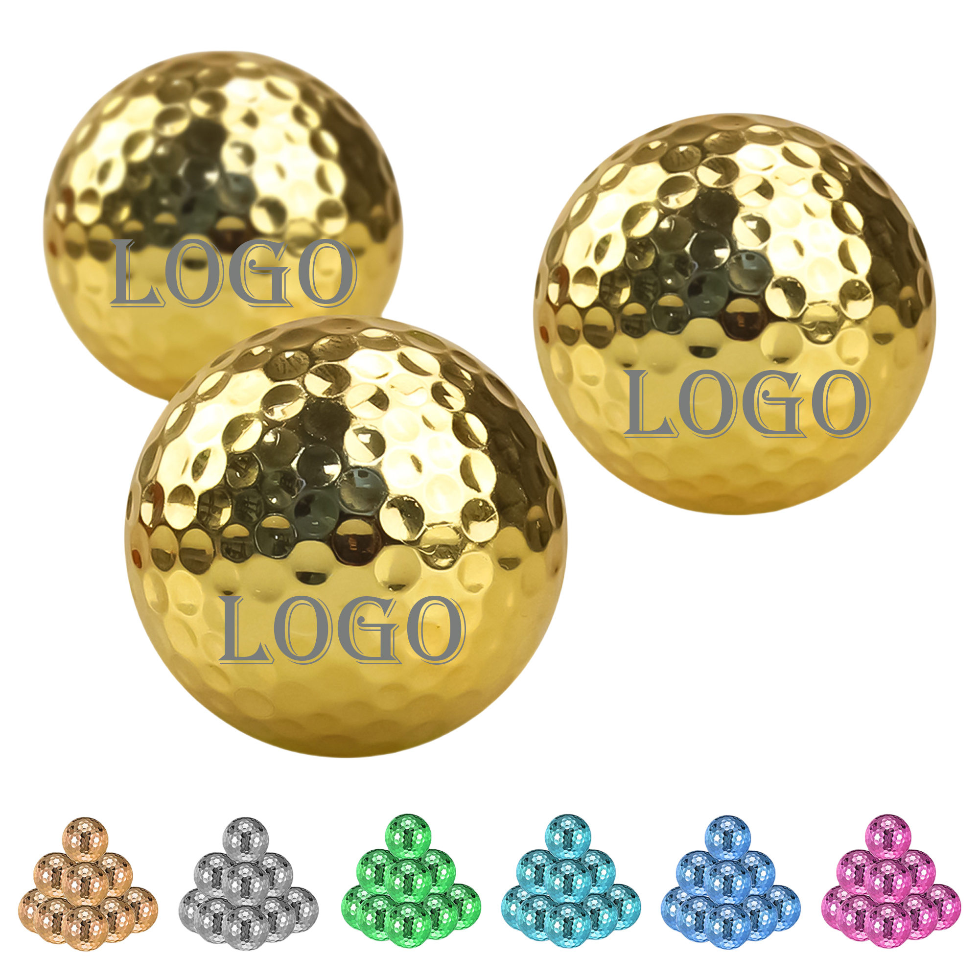 Glossy Electroplate Golf Balls 2