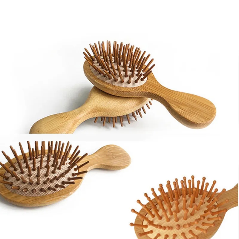 Small Bamboo Massaging Hairbrush 3