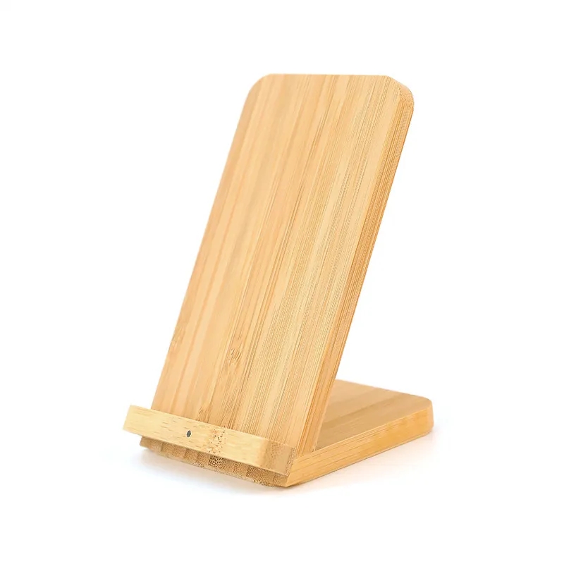 Bamboo Fast Wireless Charger Stand Wood 8