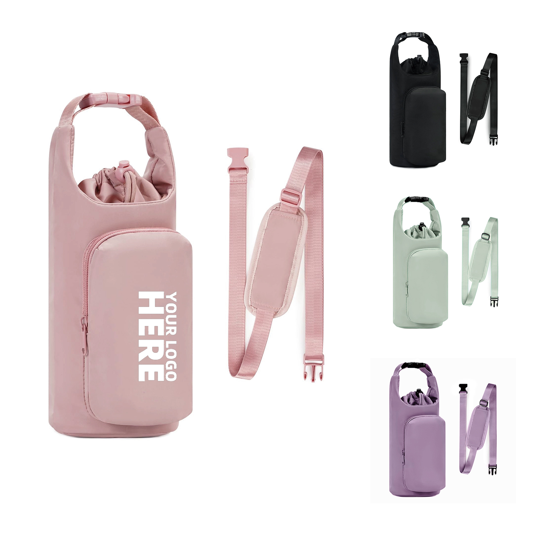 Outdoor Portable Crossbody Water Bottle Insulation Cover 2